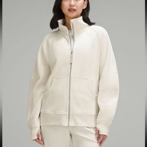lululemon oversized funnel neck full zip scuba